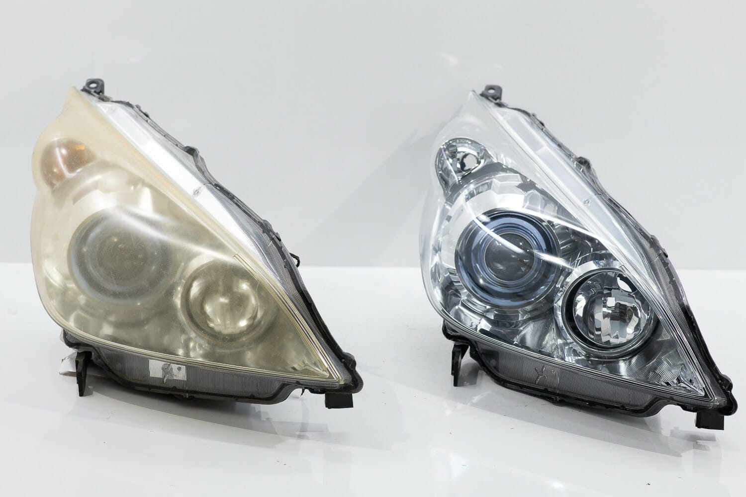 ヘッドライト再生before after